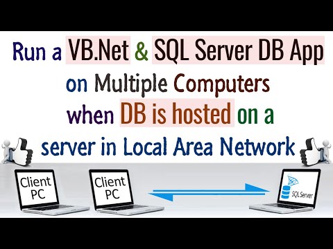 Connect a VB.Net application with SQL server on Local Area Network or Remotely Hosted DB.