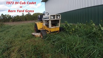 IH Cub Cadet 149 vs Barn Yard Grass