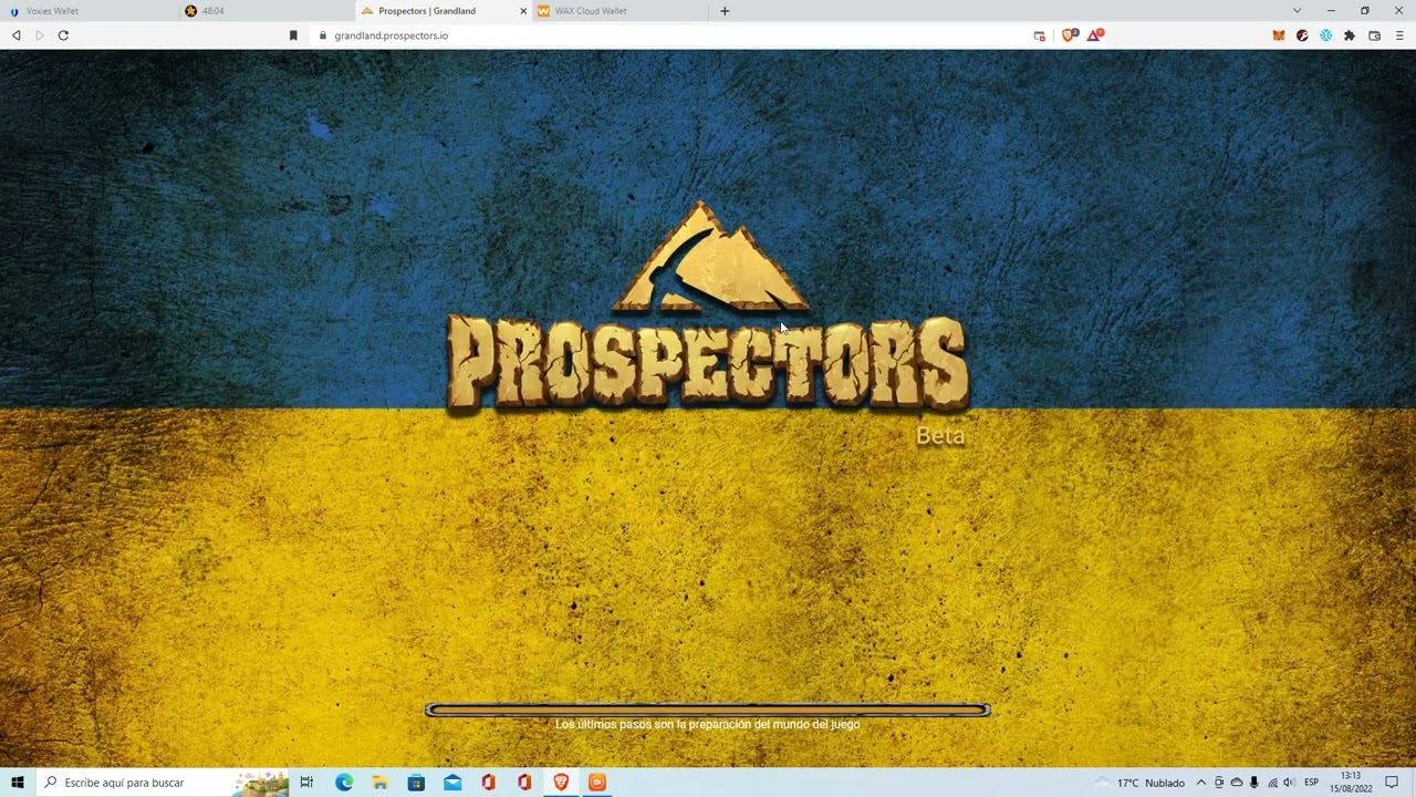 Prospectors Juego en la red de WAX