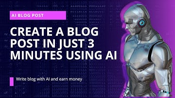 How to Create a Blog Post in Just 3 Minutes (Using AI) | Step-by-Step Guide