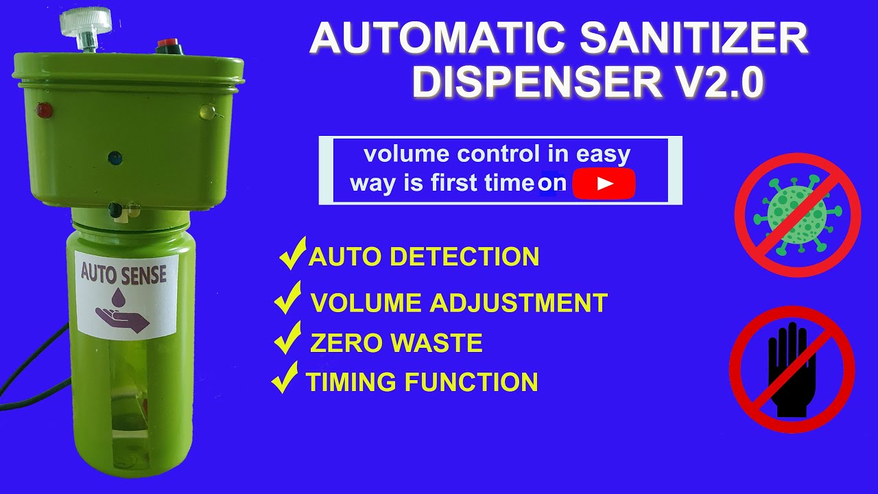 How to make automatic sanitizer dispenser at home||diy automatic soap