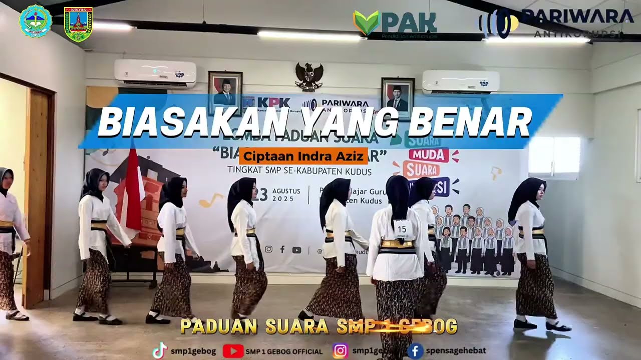 Generasi Jujur & Berintegritas | Paduan Suara SMP 1 Gebog – Biasakan yang Benar