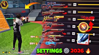 Free Fire Headshot Setting 2026 Best Sensitivity Settings Sensitivity Hudsettings Free Fire