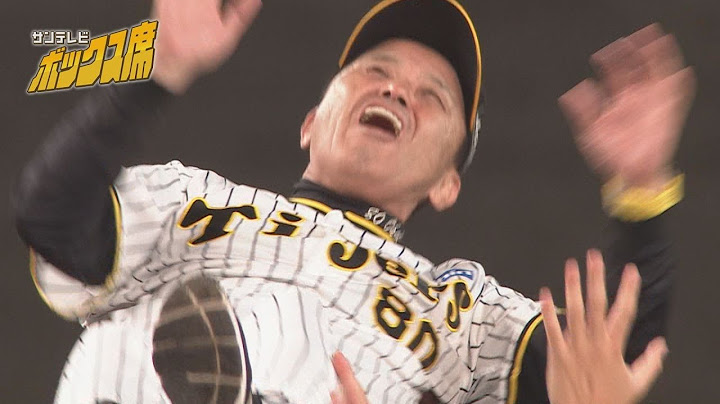 【6回舞った！】阪神タイガース18年ぶりセ・リーグ制覇の瞬間から岡田監督胴上げノーカット #サンテレビボックス席