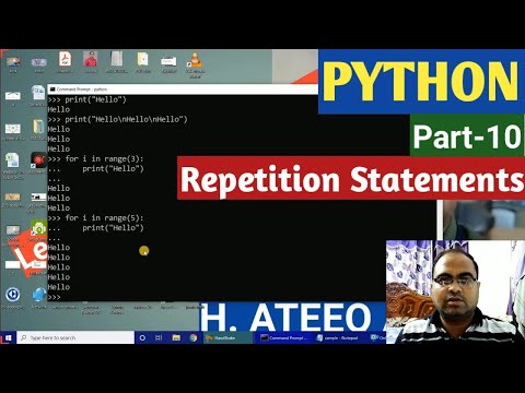 PYTHON | Part-10 | Repetition Statements