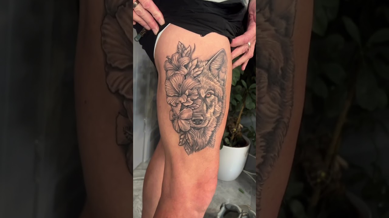 Tattoo work in progress in december 