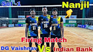 Super Firing Start 🔥 DG Vaishnav Vs Indian Bank 💥 set -1 | state level tournament