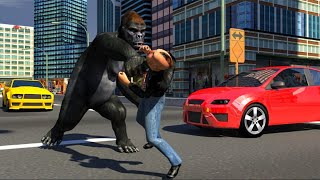 Angry Gorilla Gangster Crime City Flying Hero Android Gameplay screenshot 2