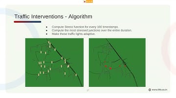 Simulation of traffic scenarios using SUMO