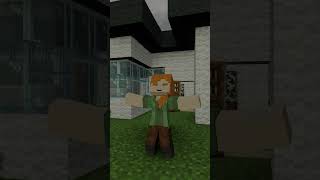 Don't go out when it's about to rain - Alex and Steve Life (Minecraft Animation) #shorts