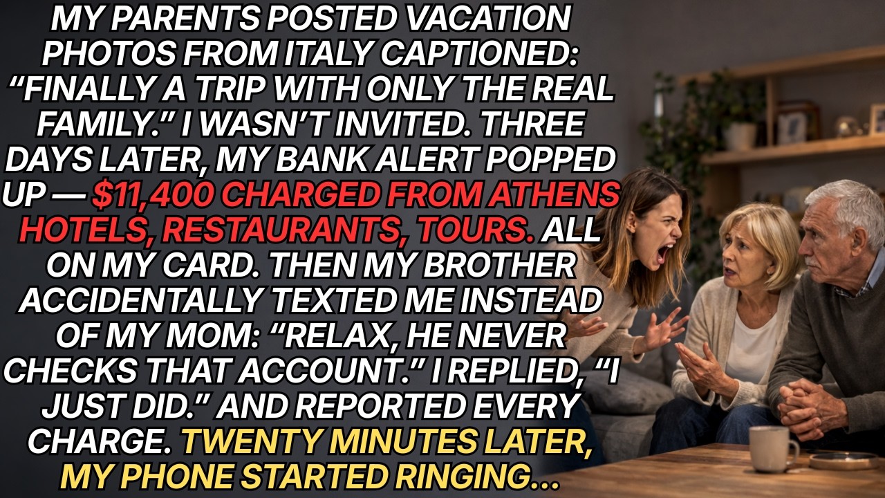 My Parents Posted Vacation Photos From Italy Captioned: “Finally A Trip With Only The Real Family.”