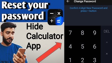 How to reset your password from calculator hide app - Hidex | Calculator lock app | Change password