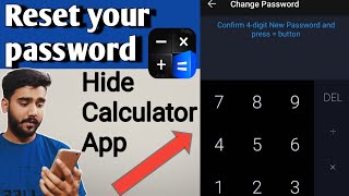 How to reset your password from calculator hide app - Hidex | Calculator lock app | Change password screenshot 5