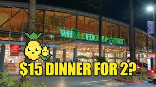 Things to buy at Whole Foods Market - Dinner for just $15 supermarket challenge in California