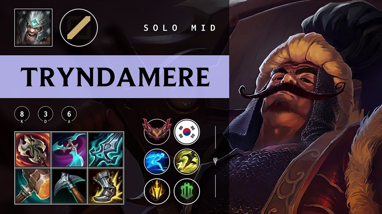 Tryndamere Mid vs Anivia - KR Grandmaster Patch 25.24