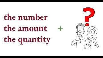 Cách dùng the number, amount và quantity trong 1 phút