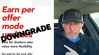 Doordash Update Turns Into DOWNGRADE For Dashers #dasher #doordash #ridealong #fooddelivery #gigwork