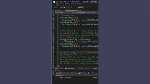 UTF-8 string literals in C# 11  #shorts #csharp