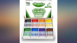 Crayola Bulk Broad Line Washable Markers, School Supplies Classpack, 200 Count, review