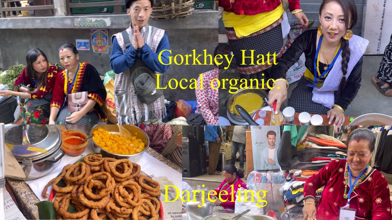 Lets welcome to Gorkhey local organic Hatt(Bazar).my 1st visit hatt,Darjeeling.(chamling 21 vlogs).