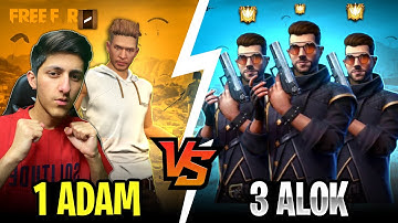 Grandmaster Dj Alok Call Adam Noob😡 आजा 1 vs 3 में !! 🔥 3 घमंडी Dj Alok - Garena Free Fire
