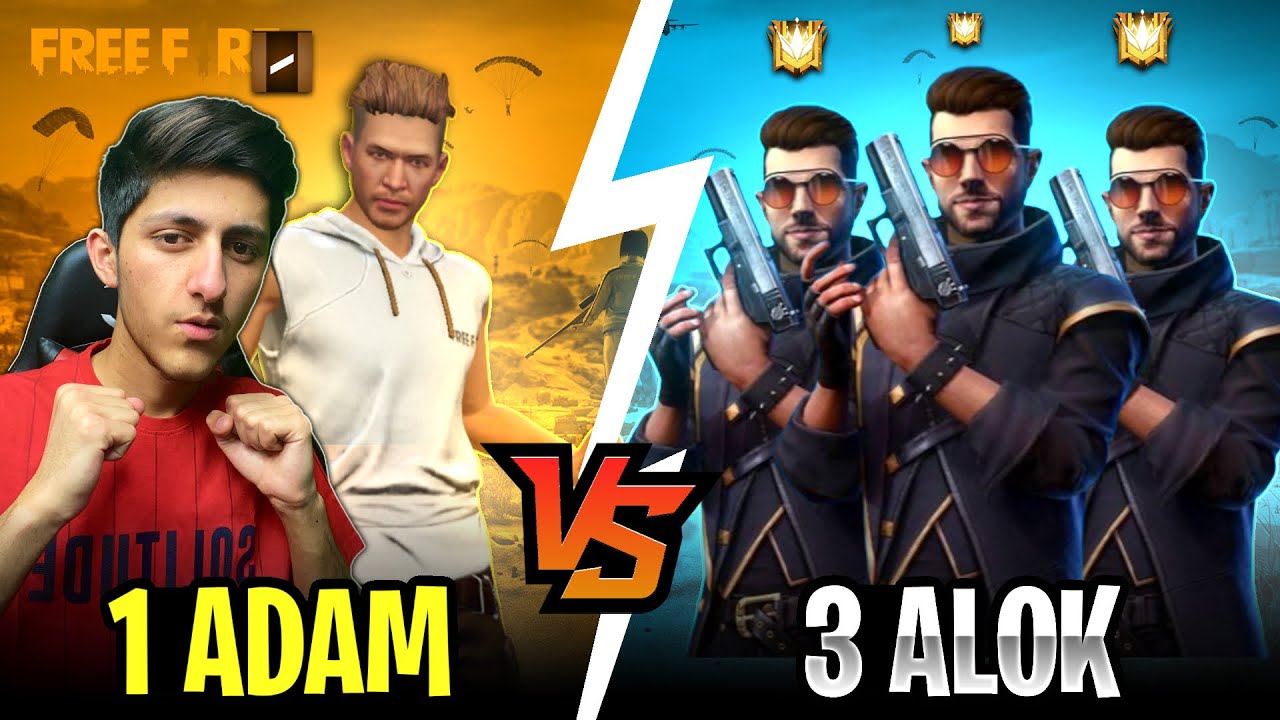 Grandmaster Dj Alok Call Adam Noob😡 आजा 1 vs 3 में !! 🔥 3 घमंडी Dj Alok - Garena Free Fire