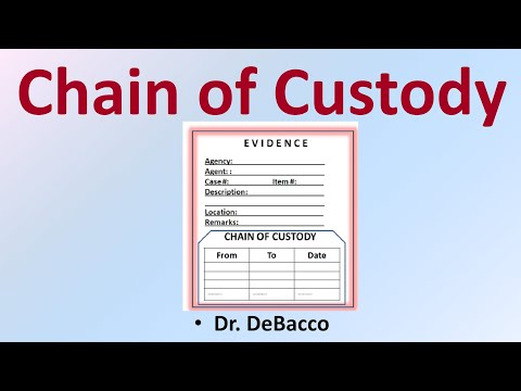 Video: Was ist das Chain-of-Custody-Verfahren?