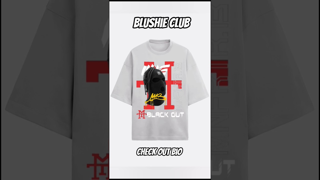 MNFKTR Black Out Oversized Terry T-shirt 