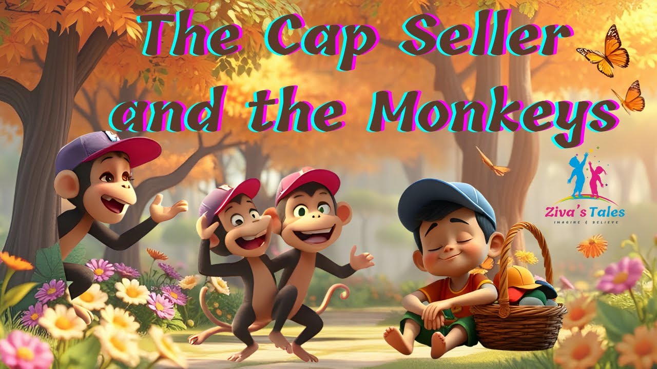 The Cap Seller and the Monkeys  A Clever Tale of Fun and Wisdom 🎩🐒 | Kids Storytime 