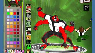 Ben 10 Coloring Games online Ben10 Omniverse Coloring Pages Games for kids screenshot 3