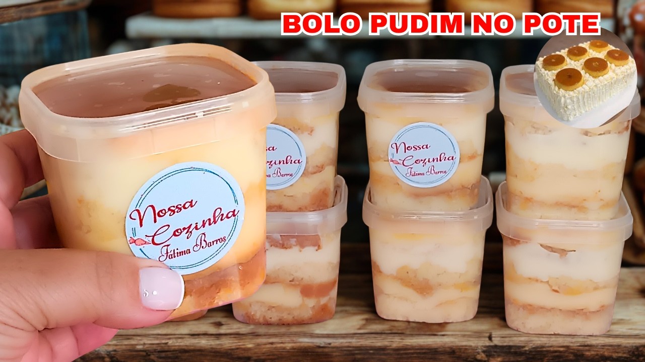 AGORA NO POTE! O BOLO DE FEIRA QUE É SUCESSO: BOLO PUDIM!