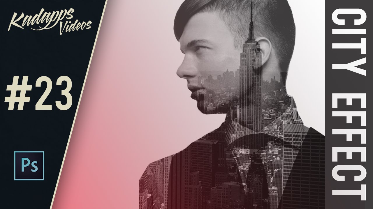 Double Exposure Effect City image Manipulation Photoshop Tutorial
