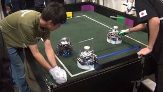 RoboCupJunior2017 WorldChampionship INPUT vs EMM_Soccer [1/2]