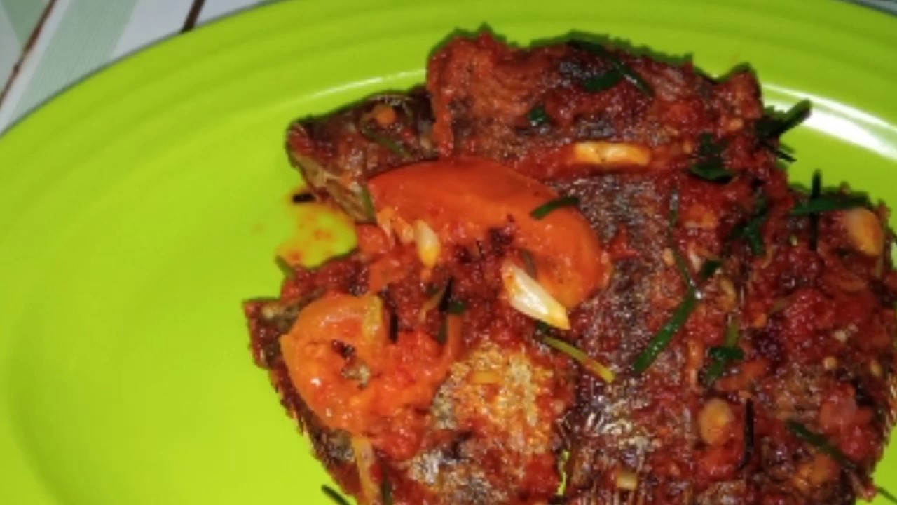 Ikan Nila masak bawang Batak 