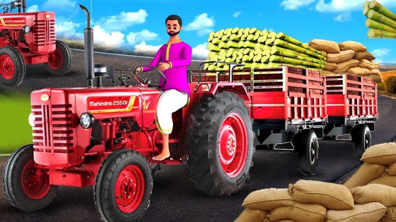 ದುರಾಸೆಯ ಉದ್ದದ ಟ್ರ್ಯಾಕ್ಟರ್ ಚಾಲಕ Greedy Long Tractor Driver 3D Animated Kannada Moral Stories MaaMaaTV