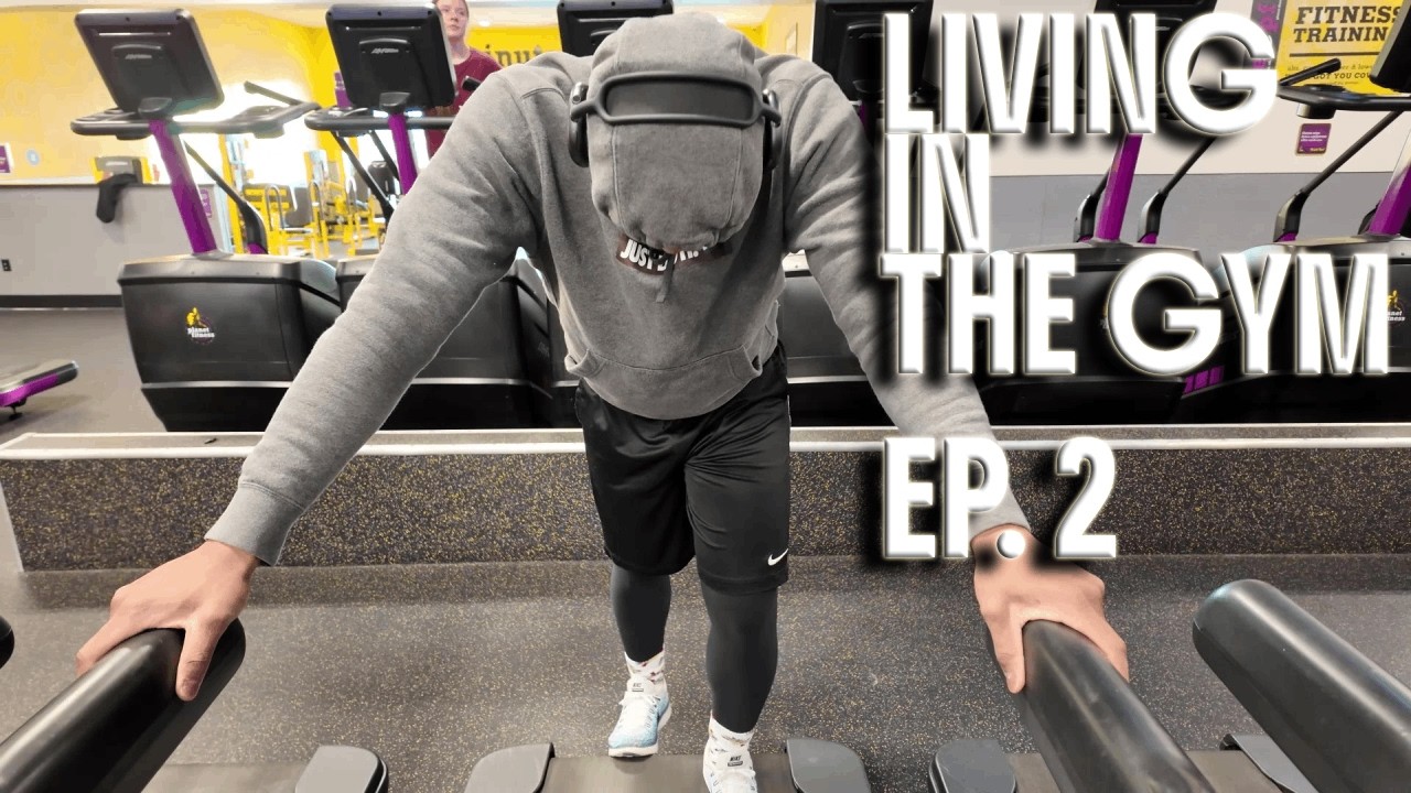I Am Living In Gym Ep.2 (I BROKE THE TREADMILL) VLOG