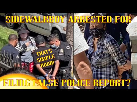 SidewalkBoy Arrested For Filing False Police Report? HAHAHA! - YouTube