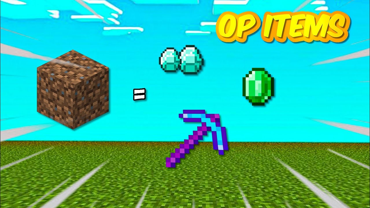 Minecraft But Every Block Generates Random Loot!