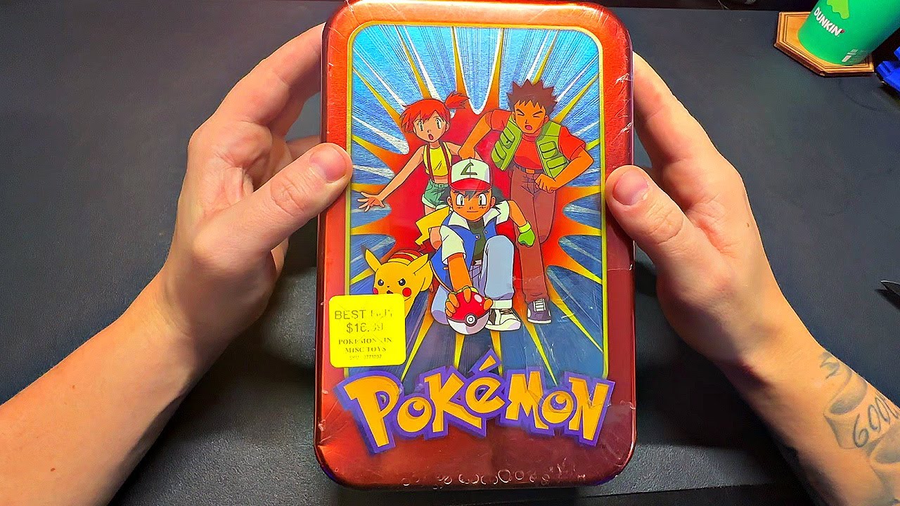 Opening a 20 Year Old Ash and Friends Pokemon Topps Tin!