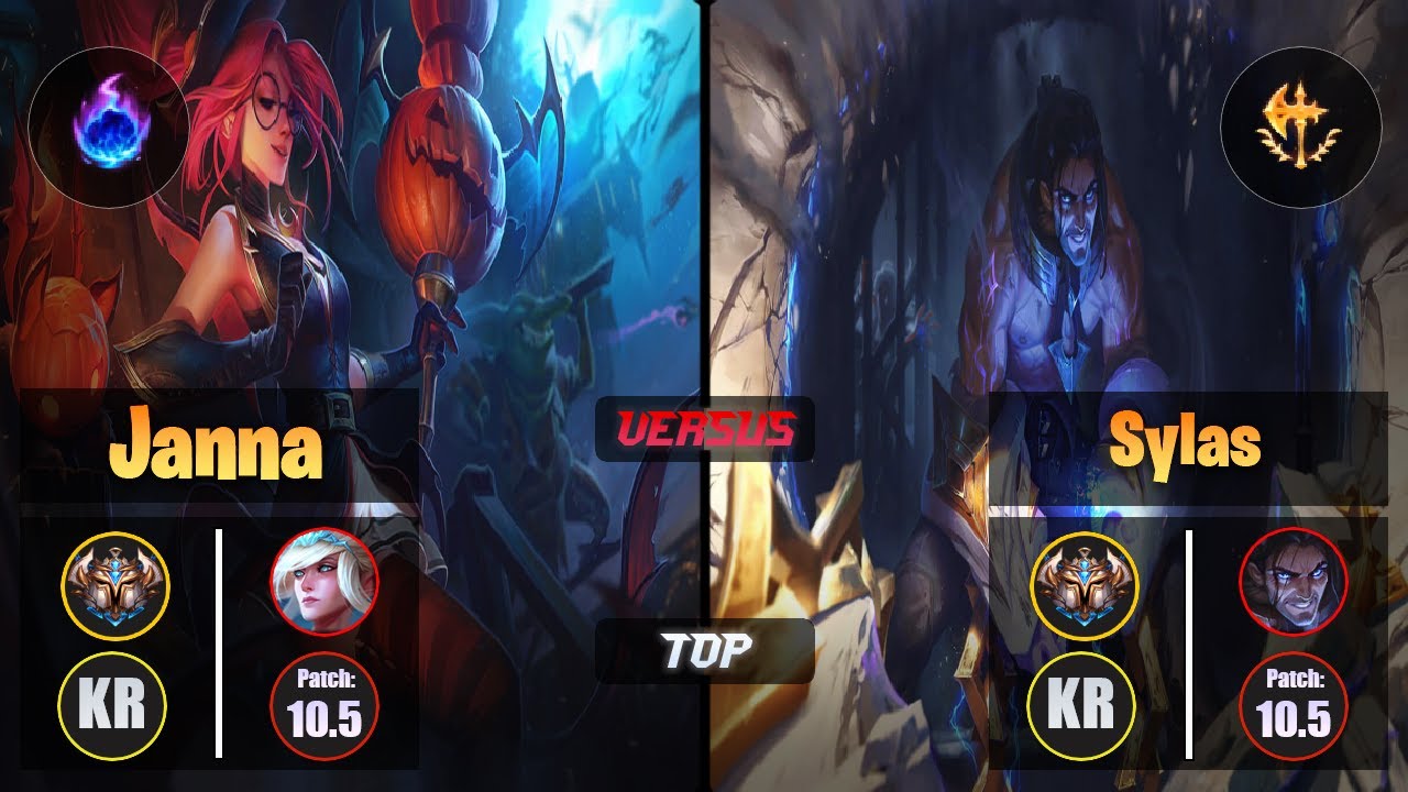 Challenger JANNA [Arcane Comet] (Top) VS  SYLAS - Challenger KR Patch 10.5
