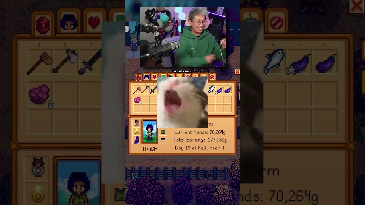 jumpscare 💀 #gaming #stardew #stardewvalley #stardewvalleyedit #twitchclips #gamingshorts
