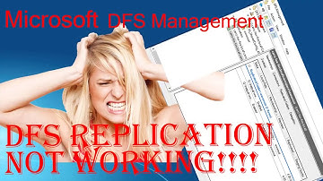 Microsoft Windows 2016 Server DFS Management is not Replicating Files and Folders