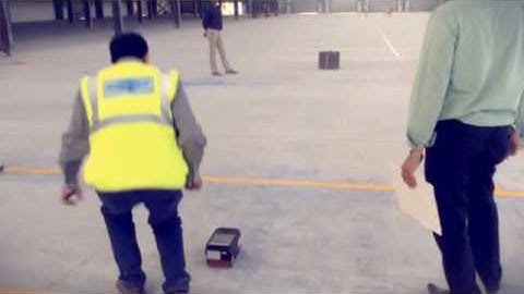 Surveying floor flatness using FLOORPRO  (Created with @Mag