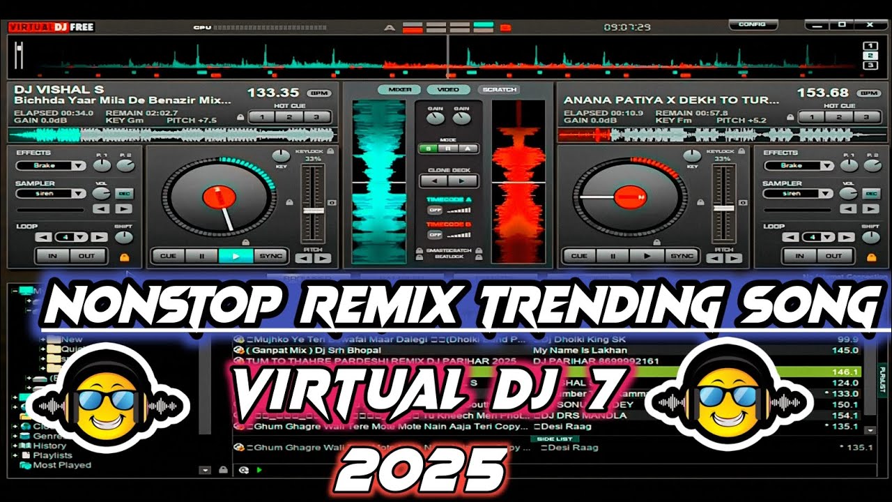 💥Road show DJ 🎶new song 📂Virtual dj 8 Hindi dj song virtual dj stems 2.0 how to mix dj tricks