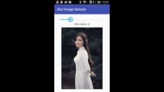 Blurring ImageView in Android