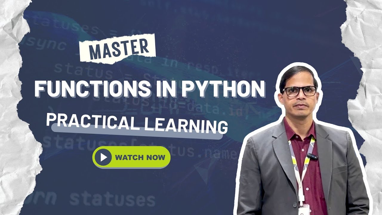 Mastering Functions in Python | Itvedant - YouTube