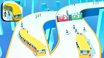 School Bus Rush ​- All Levels Gameplay Android,ios (Levels 6-8)