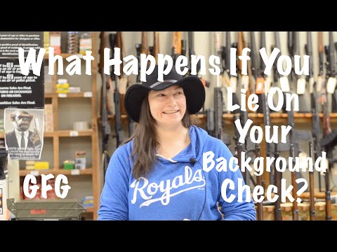 Heads Up From The Gun Store : What Happens If You Lie On Your Background Check?