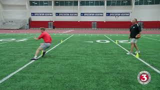Football  Receiver Box Drill for Speed/Stick Cuts--Coach Dave Wiemers