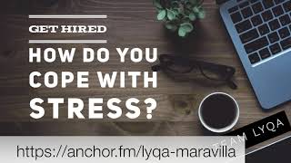 How do you cope with stress?